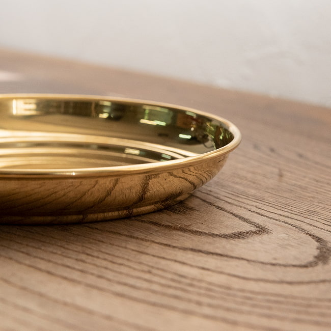 【3個セット】【祭壇用】ステンレス金メッキカトリ（中皿）　【直径：約13cm】 5 - ちょうど良い深さ。