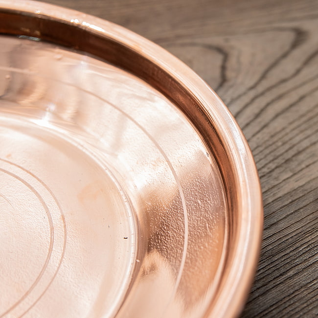 【3個セット】【祭壇用】銅仕上げカトリ(深皿) 【直径:約23.5cm】 3 - 縁です。