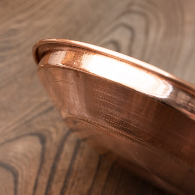 【3個セット】【祭壇用】銅仕上げカトリ(深皿) 【直径:約23.5cm】 5 - 角度を変えてみてみました。