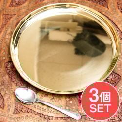 【3個セット】【祭壇用】金色のターリー - 直径：約30.5cmの商品写真