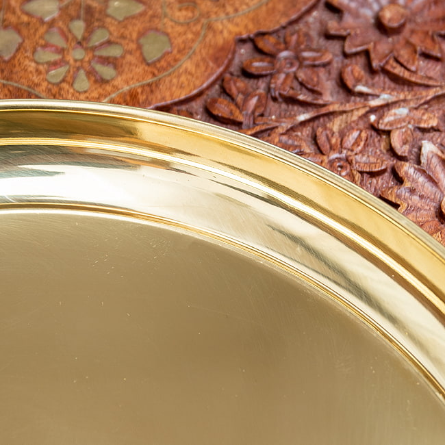 【6個セット】【祭壇用】金色のターリー - 直径：約23cm 5 - 縁の部分をみてみました。