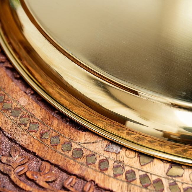 【12個セット】【祭壇用】金色のターリー - 直径：約30.5cm 7 - 裏面のフチを見てみました。