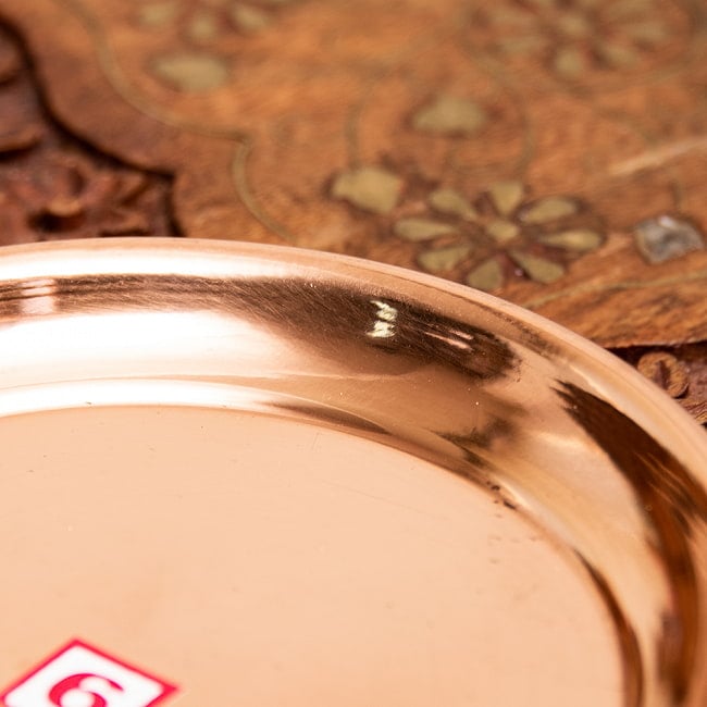 【12個セット】銅仕上げカトリ（小皿）　【直径：約10.5cm】 3 - 現地では神様へのお供物などに使われています。