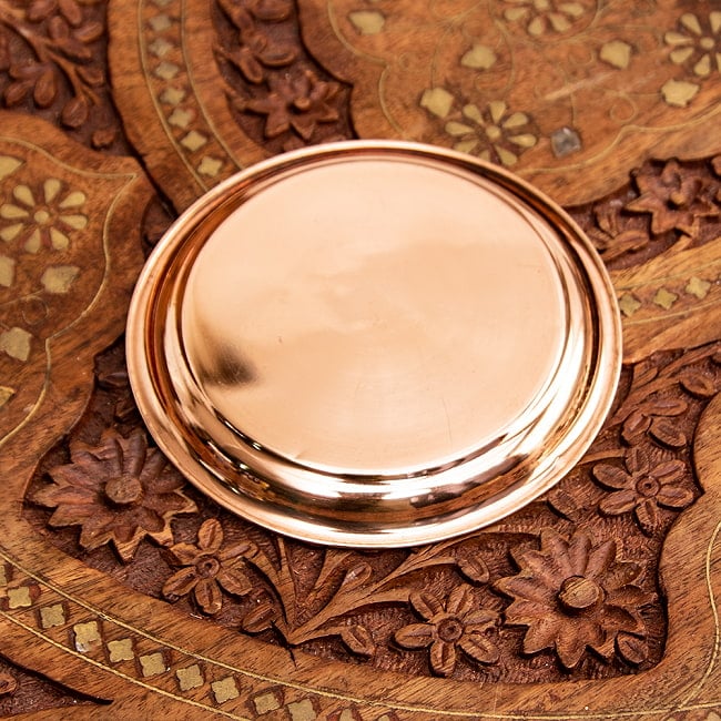 【12個セット】銅仕上げカトリ（小皿）　【直径：約10.5cm】 5 - 裏面の様子です。