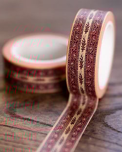 【メール便送料無料・自由に選べる6個セット】ティラキタオリジナル マスキングテープ 15mm x 10m - サブ5