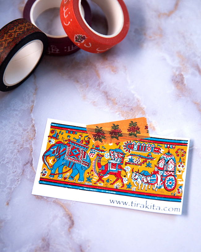 【6個セット】世界が平和でありますように-ティラキタオリジナル マスキングテープ 15mm x 10m 9 - 机に貼り付けても◎