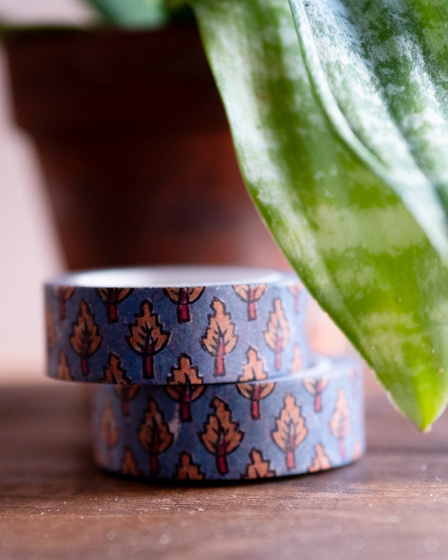 【6個セット】イエローツリー-ティラキタオリジナル マスキングテープ 15mm x 10m 4 - 2つ並べて撮影しました。