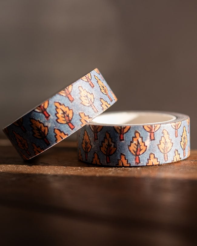 【6個セット】イエローツリー-ティラキタオリジナル マスキングテープ 15mm x 10m 5 - 2つ並べて撮影しました。