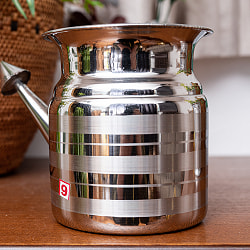 【6個セット】大きなステンレスのネティポット　鼻うがい（鼻水差し）超特大サイズ[ 直径：約10.5cm　高さ：12.5cm 約900ml] - サブ4