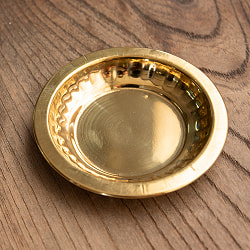 【6個セット】【祭壇用】ステンレス金メッキカトリ（ミニ皿）　【直径：約8cm】 - サブ2