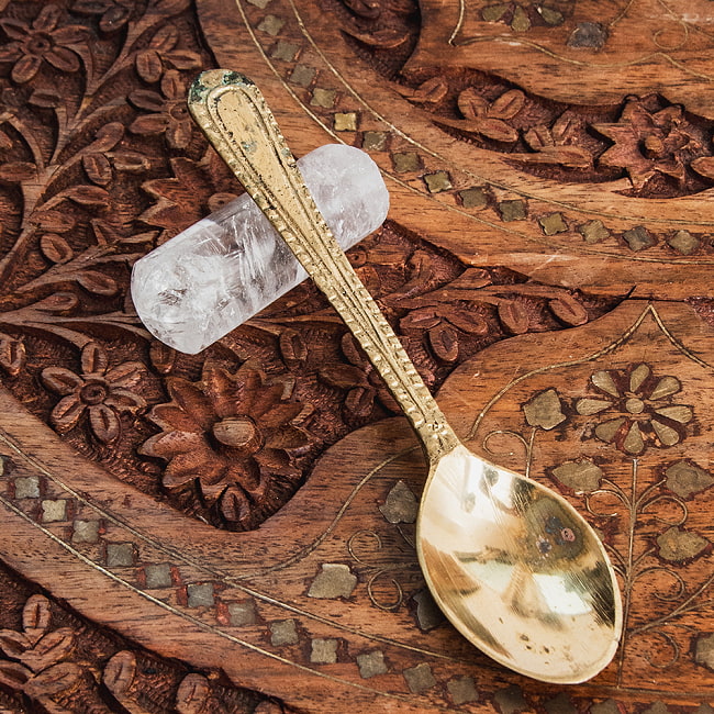 【6個セット】礼拝用 ブラススプーン 装飾付き 13.5cm 2 - 礼拝に用いられるスプーンです。