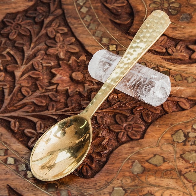 【6個セット】礼拝用 ブラススプーン 槌目 13.5cm 2 - 礼拝に用いられるスプーンです。