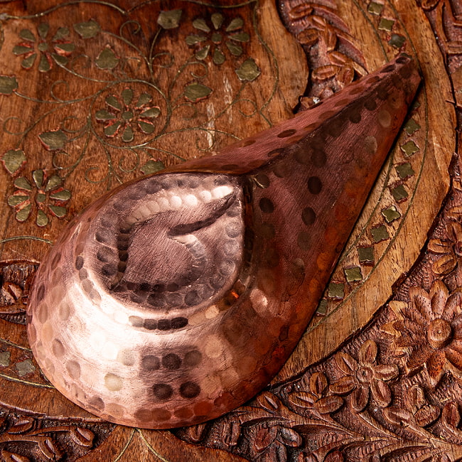 【6個セット】アルガ（Arga） - ネパールの重厚な銅製 礼拝用品 6 - 裏面を見てみました。