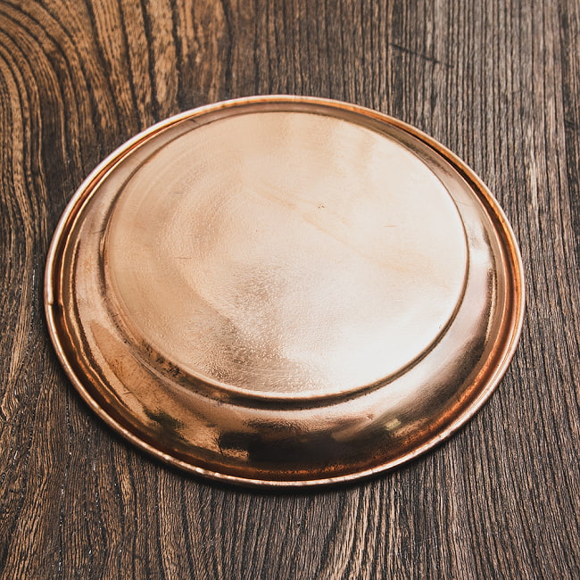 【12個セット】ネパールの銅製 小皿 直径14.5cm 5 - 裏面です。