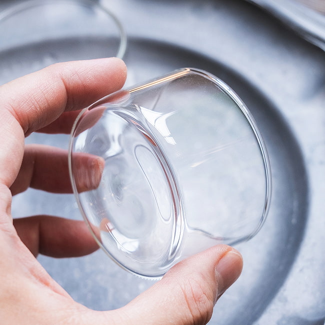 【6個セット】〔BOROSIL〕〔約105ml〕ボロシルのカトリ モダン・カレー小皿 SMALL KATORIES 〔並行輸入品〕 洗練されたモダンなデザイン 耐熱〔約3.9cm × 約6.4cm〕 6 - 別の角度から