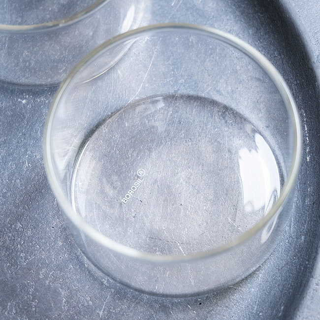 【12個セット】〔BOROSIL〕〔約105ml〕ボロシルのカトリ モダン・カレー小皿 SMALL KATORIES 〔並行輸入品〕 洗練されたモダンなデザイン 耐熱 約3.9cm × 約6.4cm 8 - 内側の写真です