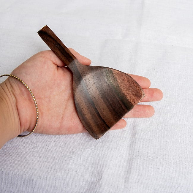 【6個セット】天然木のミニスパチュラ　小さい　ヘラ 8 - 手のひらサイズですね