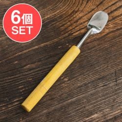 【6個セット】インドネシアのお菓子「アペム」をころがすヘラ