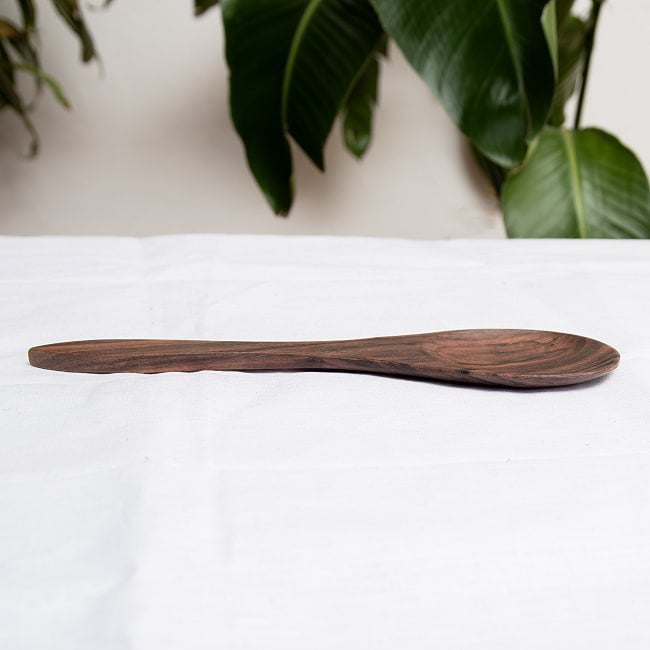 【6個セット】天然木のしゃもじ ライスサーバー 6 - 横から見てみた様子です