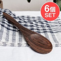 【6個セット】天然木のしゃもじ ライスサーバー