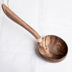 【6個セット】ココナッツの大きなお玉　持ち手斜めタイプ - サブ2