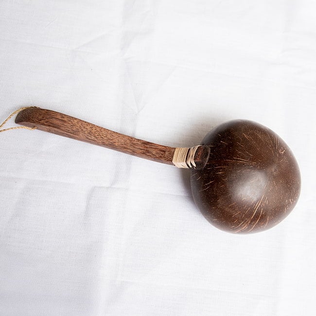 【6個セット】ココナッツの大きなお玉　持ち手斜めタイプ 7 - 裏面です