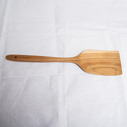 【6個セット】大鍋でもしっかり混ぜられる 天然木のワイドヘラ - サブ3