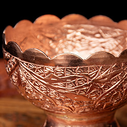 【6個セット】カシミールの重厚な精細彫金 脚付カトリ 高さ：9cm程度 - サブ3