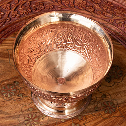 【6個セット】カシミールの重厚な精細彫金 脚付ボウル 高さ：11cm程度 - サブ4