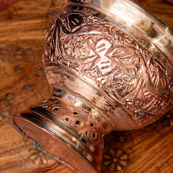 【6個セット】カシミールの重厚な精細彫金 脚付ボウル 高さ：11cm程度 - サブ5