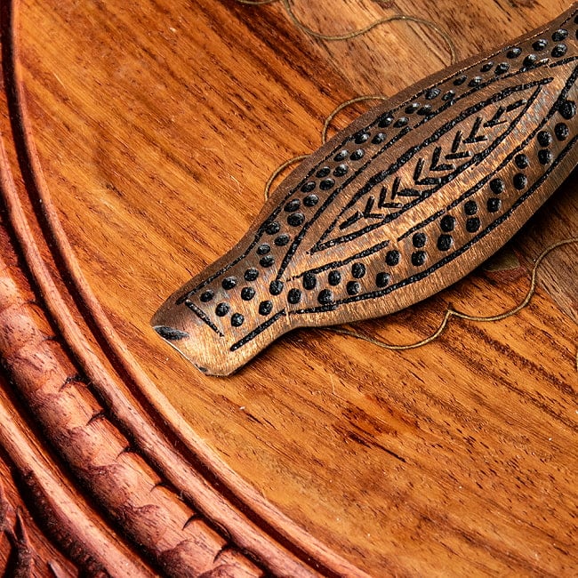 【6個セット】カシミールの重厚な精細彫金 サービングスプーン 5 - 細部を見てみました。