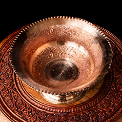 【6個セット】カシミールの重厚な精細彫金 大型 脚付きボウル 直径23cm - サブ3