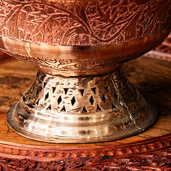 【6個セット】カシミールの重厚な精細彫金 大型 脚付きボウル 直径23cm - サブ5