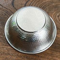 【6個セット】ムスリム職人の手仕事が息づく 薄彫り アルミボウル 直径：約12cm - サブ5