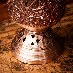 【2個セット】カシミールの重厚な精細彫金 脚付きグラス 高さ：12.5cm程度 - サブ4