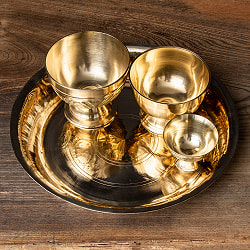 【27cm】ダルバートターリーセット ネパールの真鍮食器の商品写真
