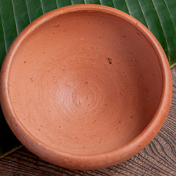 【10個セット】サラダボウル スリランカ伝統の素焼き食器 テラコッタ製 直径15.5cm程度 - サブ5