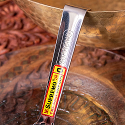 【3個セット】フック付き テルパリ インドの便利なミニレードル 約12ml ずっしり厚みのあるステンレス製　調味料をすくうのに便利 - サブ3