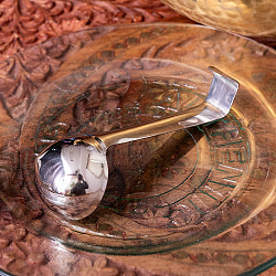 【6個セット】フック付き テルパリ インドの便利なミニレードル 約12ml ずっしり厚みのあるステンレス製　調味料をすくうのに便利 - サブ5