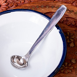 【12個セット】インドの便利なミニレードル テルパリ 約4ml ずっしり厚みのあるステンレス製　調味料をすくうのに便利 - サブ2