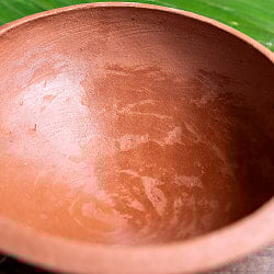 ワラン - スリランカ伝統の素焼き鍋 取っ手付き walang テラコッタ製 直径：20.5cm程度 - サブ5