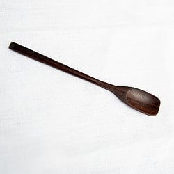 厚みしっかりヘラタイプ！天然木のヨーグルトスプーン - サブ2