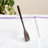 厚みしっかりヘラタイプ!天然木のヨーグルトスプーン