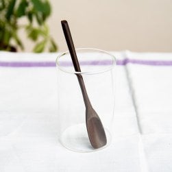 厚みしっかりヘラタイプ!天然木のヨーグルトスプーン