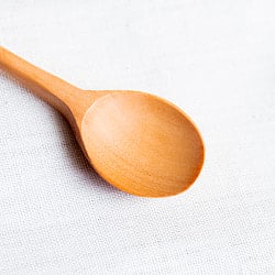 とっても長い持ち手の、波打つ天然木の　パフェスプーン　ソーダスプーン　ロングスプーン - サブ3