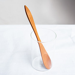 ヘラにもスプーンにも！天然木のフラットスプーン - サブ2