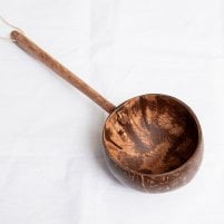 ココナッツの大きなお玉 持ち手ストレートタイプ