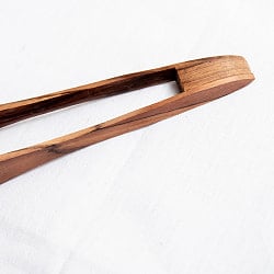 天然木のサービングトング　小　テーブルトング　お菓子の取り分け　などにも - サブ3