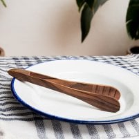 天然木のサービングトング 小 テーブルトング お菓子の取り分け などにも
