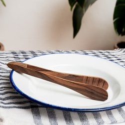 天然木のサービングトング 小 テーブルトング お菓子の取り分け などにも